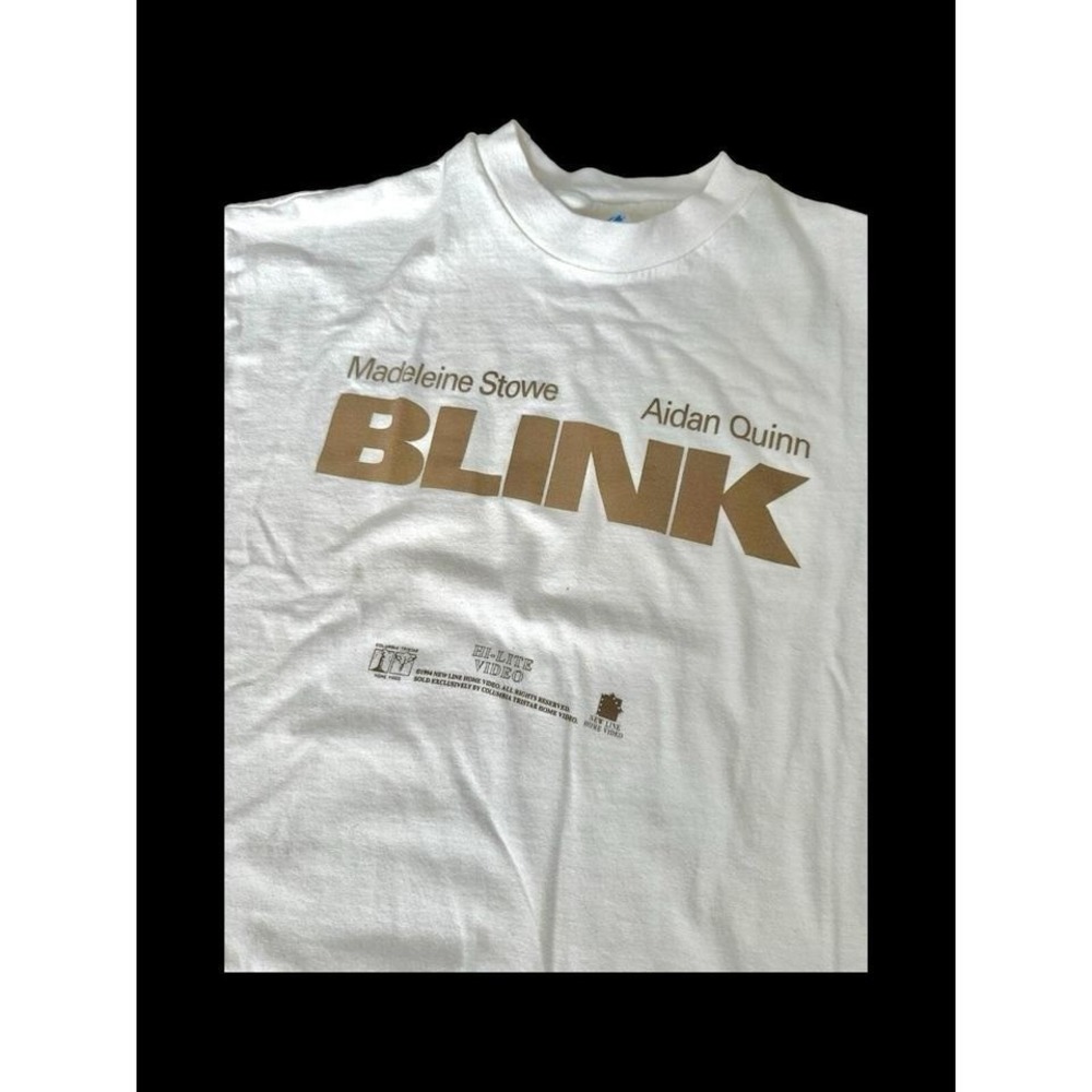 1994 Blink Movie Vintage Tshirt Large Madeleine Stowe Aidan Quinn New Line